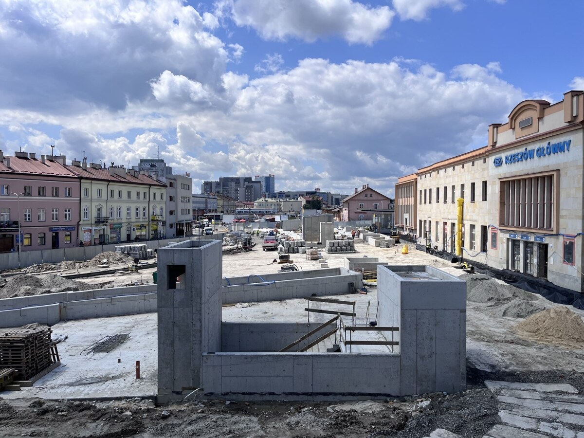 Budowa Rzeszowskiego Centrum Komunikacyjnego [lipiec 2023]